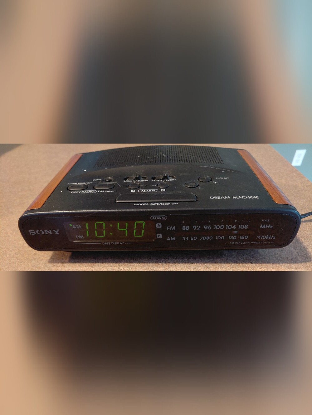 Sony Dream Machine ICF-C430 AM/FM Clock Radio
